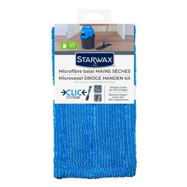 NAKŁADKA Z MIKROFIBRY SUCHE RĘCE, CLICK SYSTEM X1 STARWAX - obrazek 2