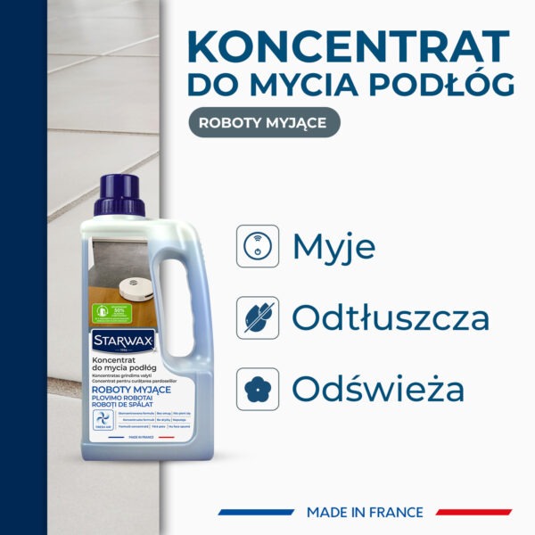 KONCENTRAT DO MYCIA PODŁÓG DO ROBOTÓW MYJĄCYCH 1 L STARWAX - obrazek 3