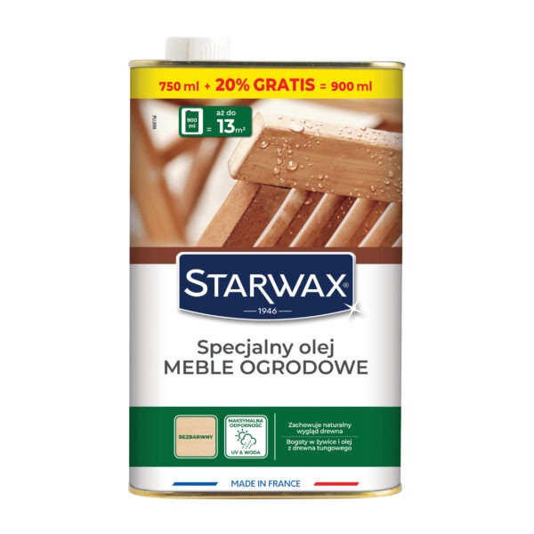 43774 SPECJALNY OLEJ TEK & DREWNA EGZOTYCZNEGO 900 ML STARWAX